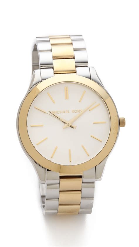 michael kors slim runway mk3221|michael kors runway watch silver.